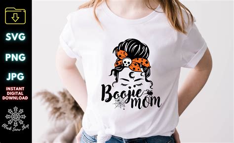 Boojie Mom Halloween Svg Graphic By Blacksnowshopth Creative Fabrica