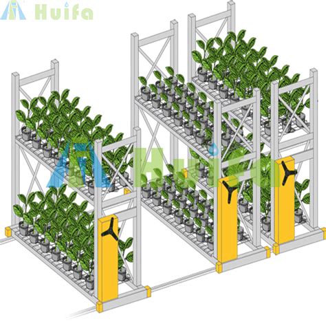 Hydroponics Greenhouse Growing Rack Ebb And Flow Grow Table Rolling