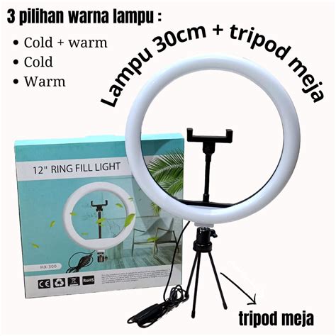 Jual Paket Ring Light Tripod Meja Led Cm Shopee Indonesia