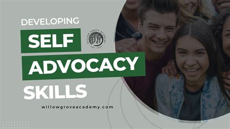 Developing Self Advocacy Skills Willow Grove Academy