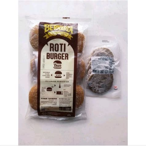 Jual Paket Bernardi Burger Wijen 6S Bernardi Beef Patties 240gr