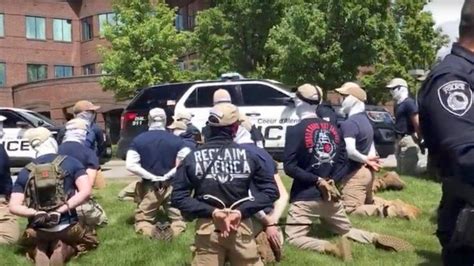 Us White Supremacists Arrested At Idaho Gay Pride Event Police Bbc News