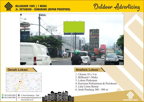 Sewa Titik Billboard Dan Baliho Di Semarang Jl Setiabudi Depan