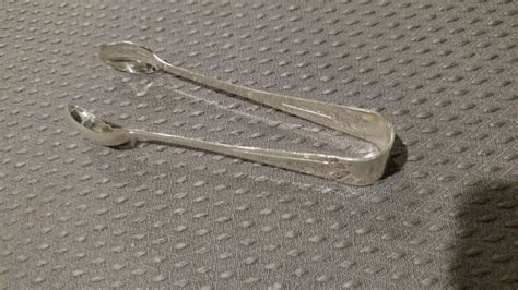 Vintage Epns Sheffield England Silver Plate Sugar Cube Mint Nut Tongs