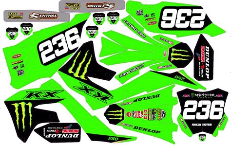 Kit D Co Perso Kawasaki Kxf Rd Shop