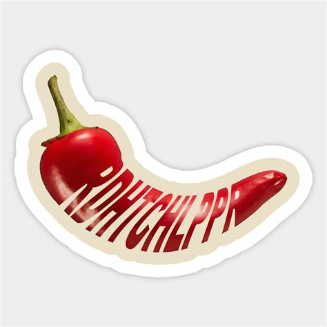 Chilli Pepper Super Hot Sticker Red Pepper Sticker