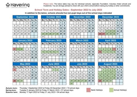 Hornchurch High School » TERM DATES