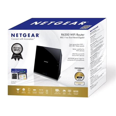 New Netgear R6200 Wireless Ac 1200 Dual Band Gigabit Router 80211 Acb