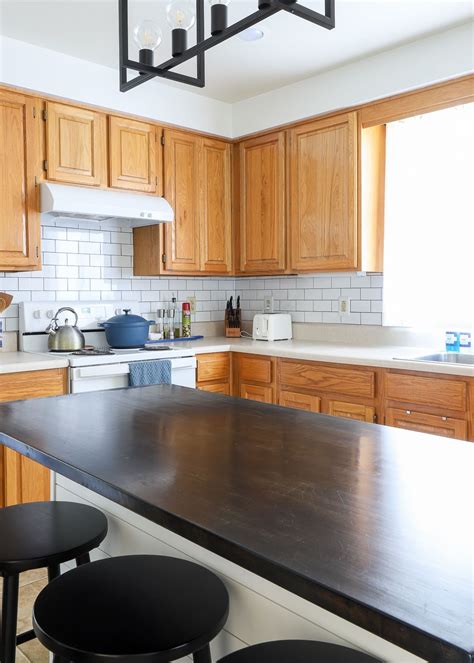 A Diy Butcher Block Island Countertop Anyone Can Do The Homes I Have Made