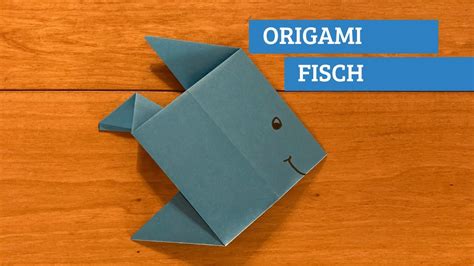 Basteln Mit Kindern Origami Fisch Einfach Und Schnell Fisch Falten