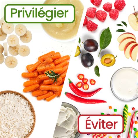 Diarrhée et alimentation quels sont les aliments à privilégier et à