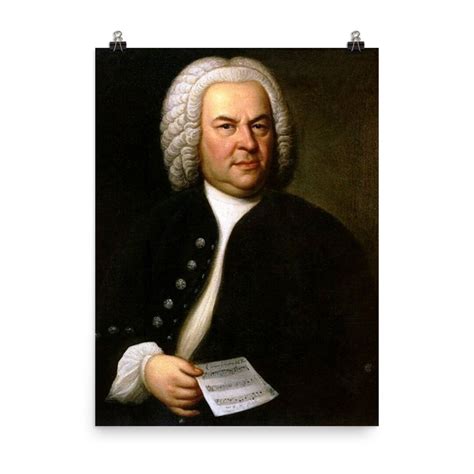 Johann Sebastian Bach Official Portrait Art Print Bach Painting by ...