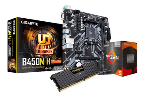 Kit Actualizacion Gamer Ryzen 5 5600g B450m 16gb Ddr4 Meses Sin