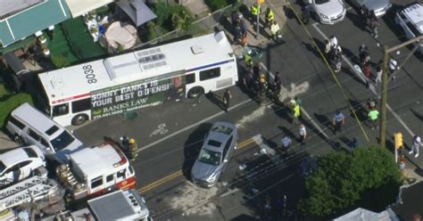 17 People Injured In Crash Involving Septa Bus After Car Runs Red Light