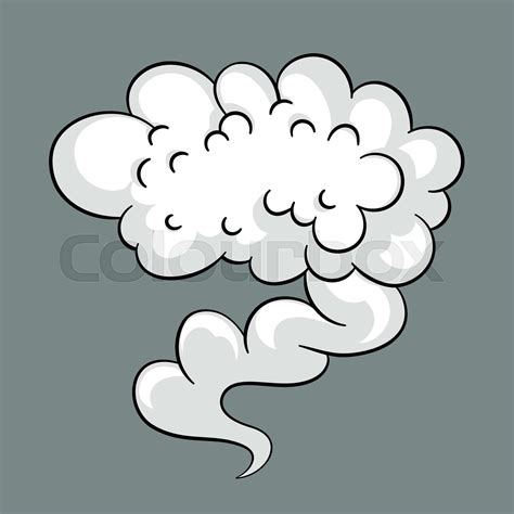 Comic cloud or smoke, cartoon vector motion effects, and explosions ...