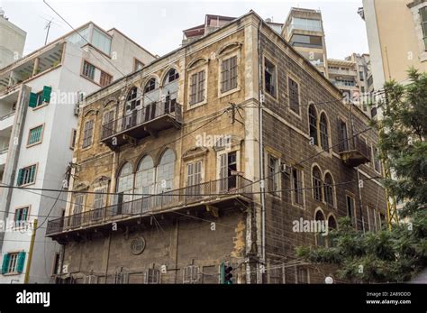 An old apartment building in Gemmayze, Beirut, Lebanon Stock Photo - Alamy