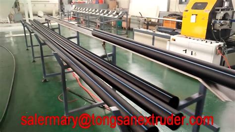 Mm Pe Pipe Machine Hdpe Pipe Making Machine Youtube