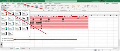 How To Apply Themes And Change Appearance On Excel Workbook