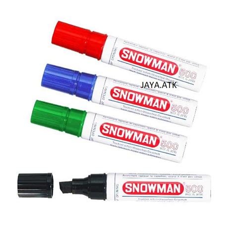 Jual SPIDOL PERMANEN MARKER JUMBO BESAR SNOWMAN 500 WATERPROOF TAHAN