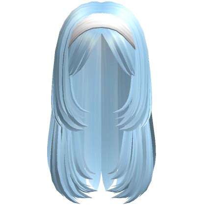 Blue Long Layered Bang And Headband S Code Price Rblxtrade