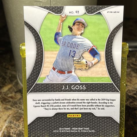 2019 Panini Prizm Draft Picks Red Prizm 41 JJ Goss RC For Sale