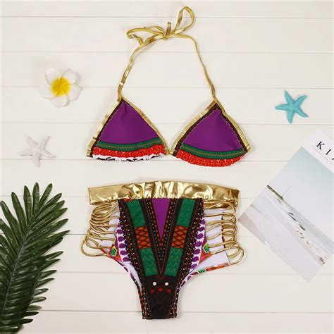 Women Sexy String Bikini Strips Bra Swim Swimsuit Swimwear Beachwear