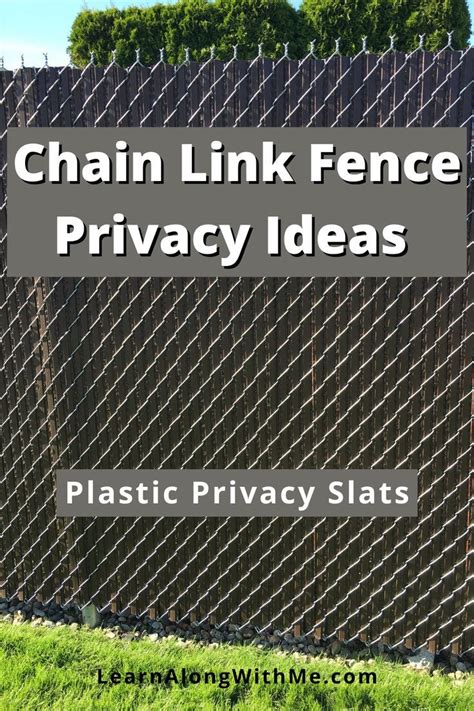 11 proven Ways to Add Privacy to a Chain Link Fence | Chain link fence ...