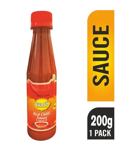 Everin Red Chilli Sauce Packaging Type Bottle Packaging Size G