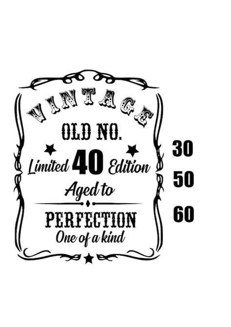 Aged To Perfection 30 40 50 And 60 Svg Birthday Svg Etsy