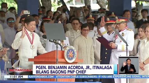 Police Gen Benjamin Acorda Jr Itinalaga Bilang Bagong PNP Chief