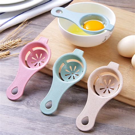 1pc Egg Yolk Separator Divider White Plastic Convenient Household Eggs