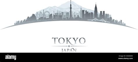 Tokyo Japan City Skyline Silhouette Vector Illustration Stock Vector