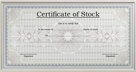 Editable Stock Certificate Template 3 | Paddle Templates