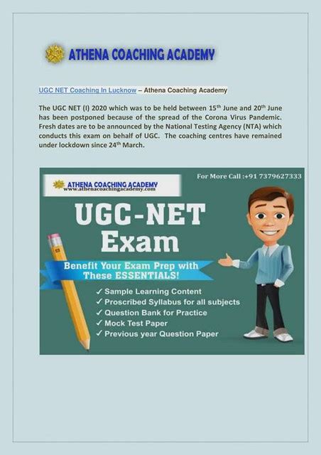 UGC NET Coaching In Lucknow Athena Coaching Academy Flickr