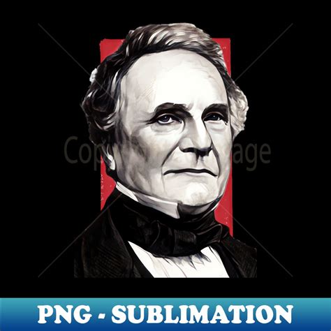 English Polymath Charles Babbage Illustration High Resolut Inspire