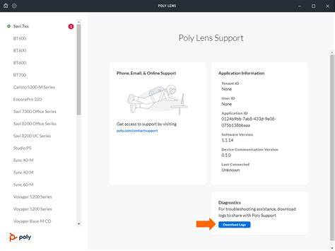 How To Get Poly Lens Logs Soporte Hp®