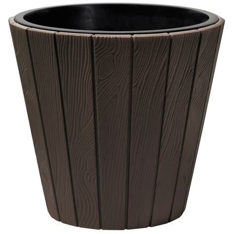 Prosperplast Plantenpot Bloempot Wood Style Buiten Binnen Kunststof