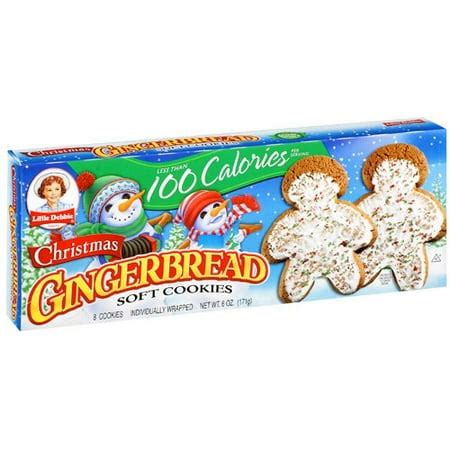 Little Debbie Christmas Gingerbread Soft Cookies, 8 ct, 6 oz - Walmart.com