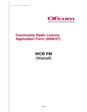 Fillable Online Licensing Ofcom Org Wcb Fm Employer S Report Of Injury