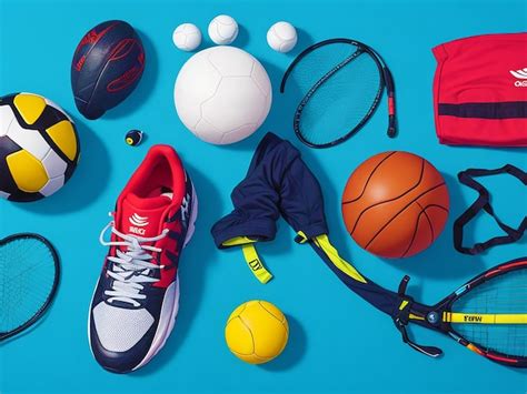 Premium Photo | Various Sport Equipment And Many Different Accessories Background generated by AI