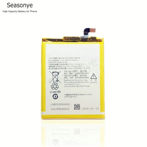 Seasonye Genuine Retail Bulk 4000mAh 15 4Wh HE341 Phone Replacement