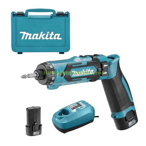 Двускоростен акумулаторен винтоверт Makita DF012DSE с 2 батерии 7 2 V