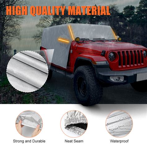 Jeep Wrangler Cab Cover Waterproof 4 Door For 2007 2024 Jk And Jl