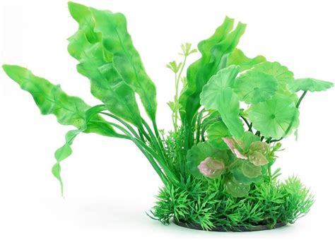 Amazon Uxcell Fish Tank Manmade Aquarium Plastic Plant Glass 8 2