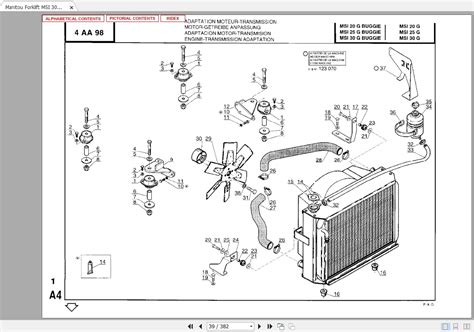 Manitou Forklift MSI 30 LPG Parts Manual 547308P