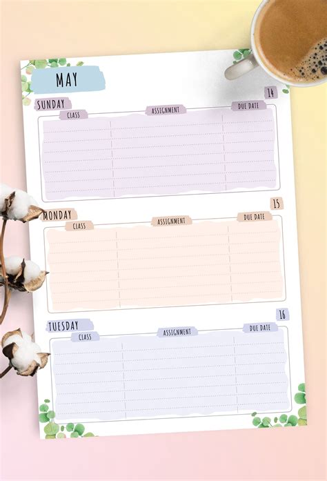 Student Planner Template designed to help you master your time and get ...