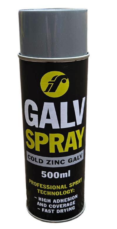 Cold Galv Paint 500ml Aerosol Fixmart