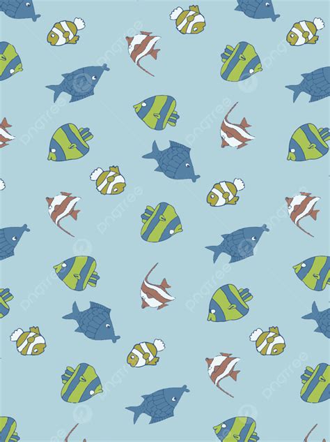 Cute Cartoon Fishes Wallpaper