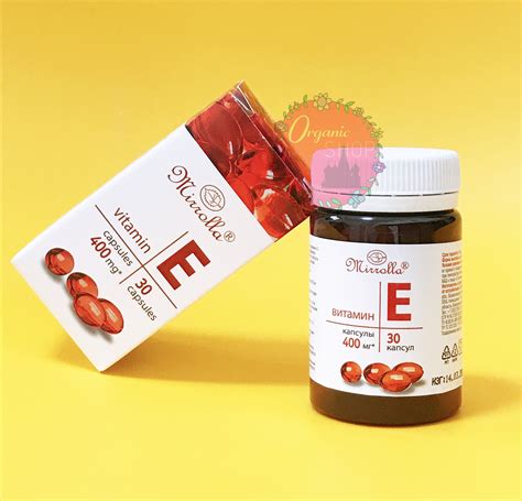 Viên Uống Vitamin E đỏ 400mg Mirrolla Nga Mỹ Phẩm Nga Chính Hãng