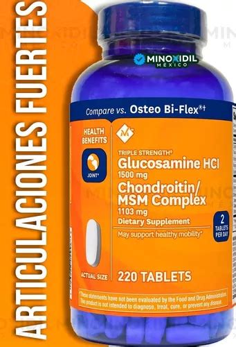 Glucosamina Condroitina Con Complejo Msm 220 Tabletas Envío gratis